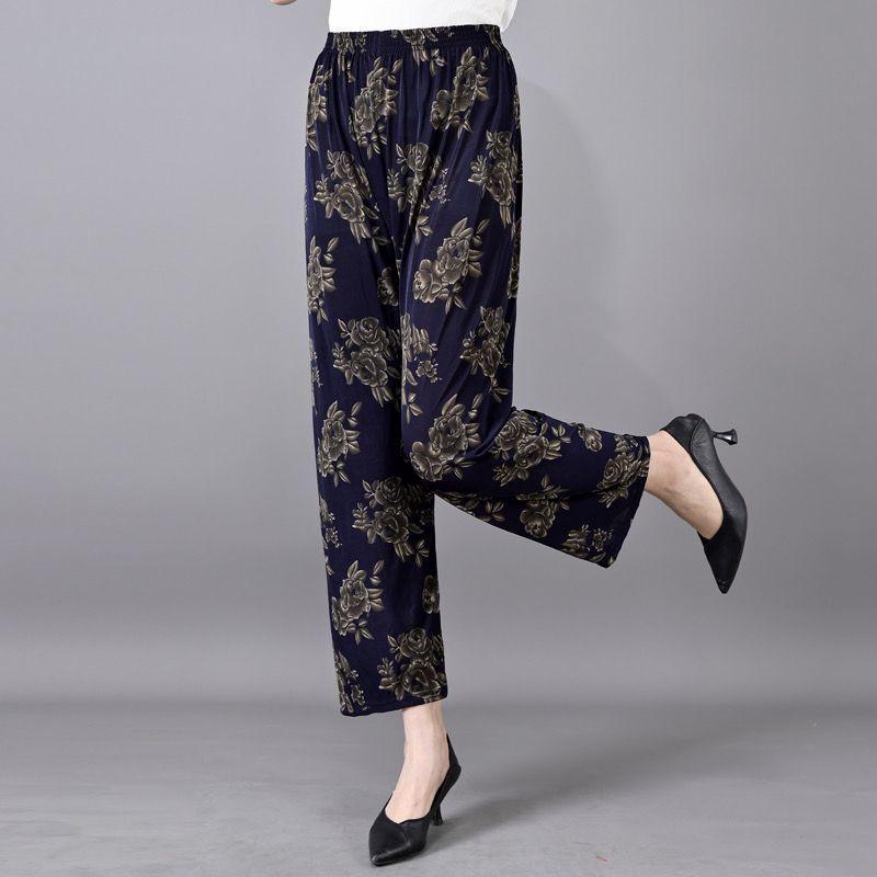 

Летние тонкие женские брюки, свободные, с высокой талией, большие размеры, женские эластичные повседневные брюки 2XL