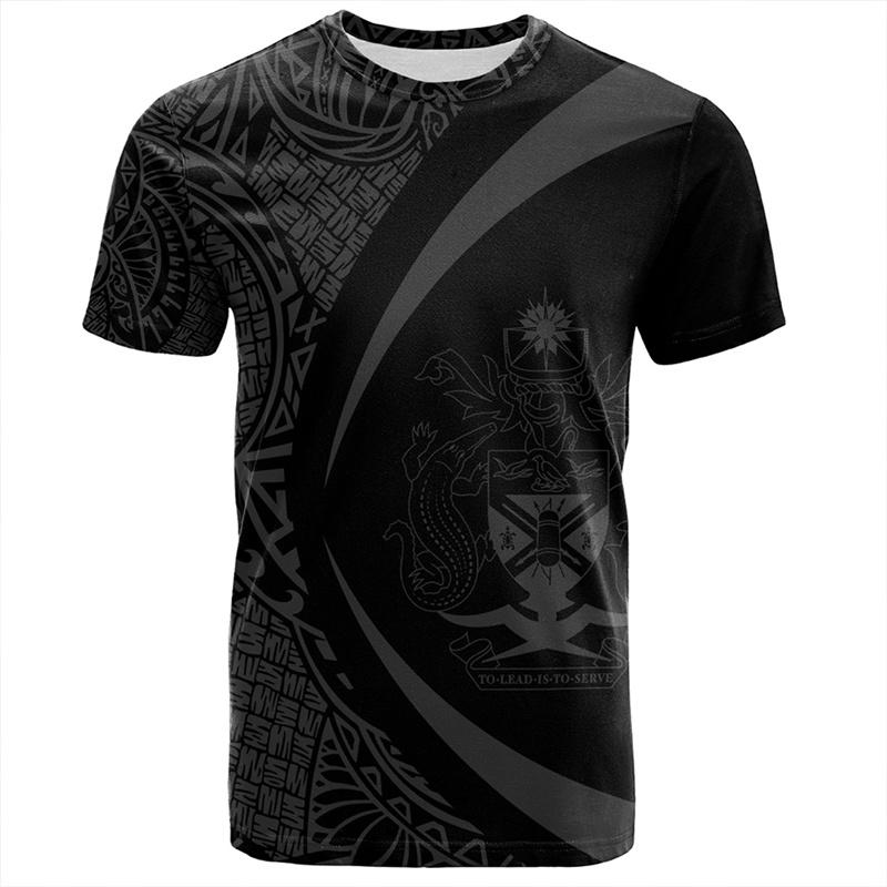 Solomon Islands 3D Printing T Shirt Men Polynesian Graphic T-shirt Fashion Tops Short Sleeves Male Clothes Oversized Tee Shirts