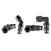 Universal AN4/AN6/AN8/AN10/AN12 Gerade 0°/45°/90°/180 Grad Öl Kraftstoff Drehschlauchanschluss Öl Schlauchende Adapter Kit