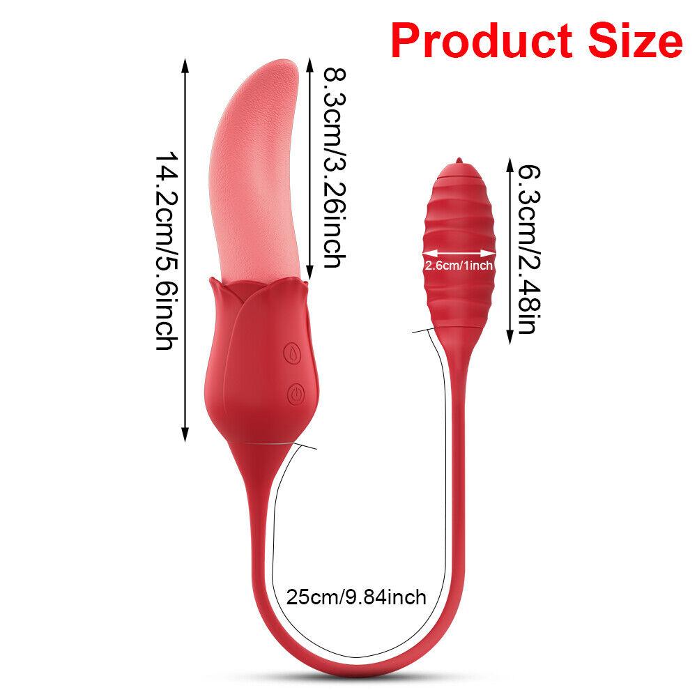 Rose Realistische Zunge Lecken Vibrierende Weibliche Brustwarzen Klitoris Stimulator Erwachsene Sex Spielzeug Waren Vibratoren für Frauen Paare