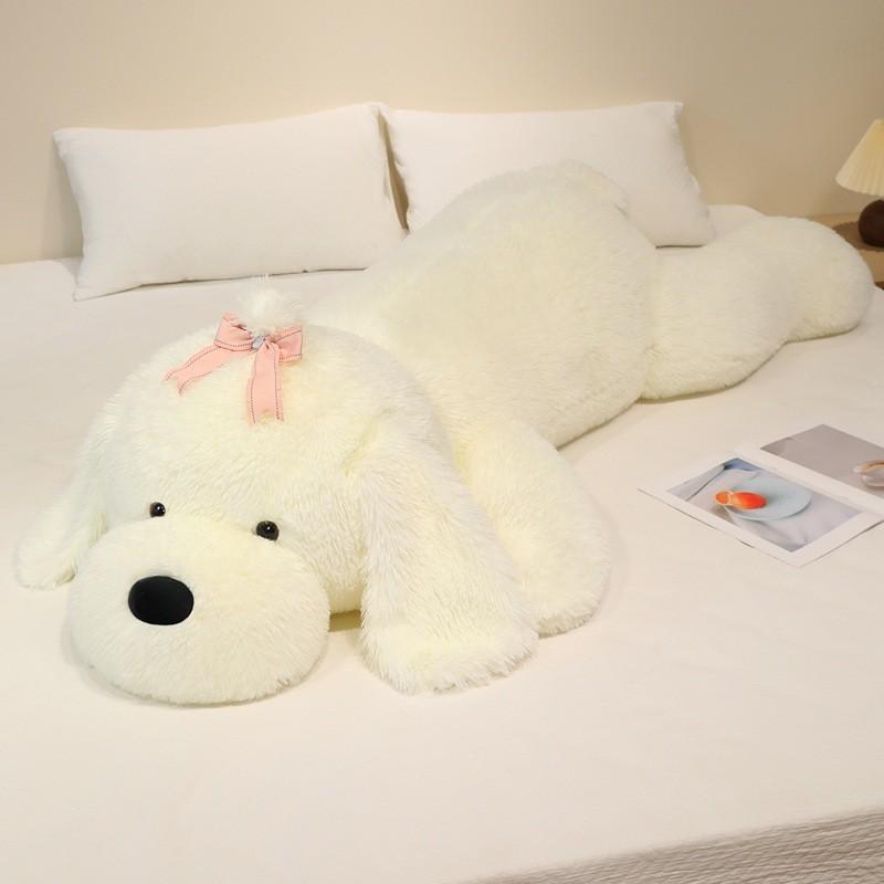 Cute Pomeranian Plush Dog Pillow With Pp Cotton Filling For Girls And Kids