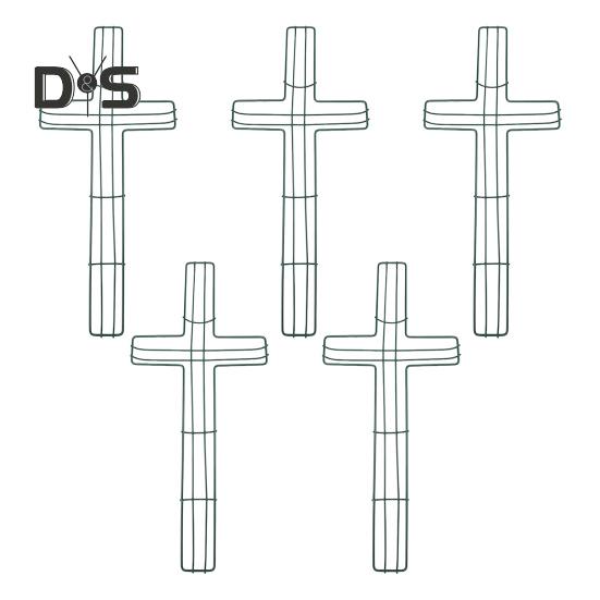 

5 шт. металлическая проволочная рамка для венка своими руками искусственные растения цветочная гирлянда рамка форма для дома и улицы пасхальный рождественский праздник религиозный церковный декор 5pcs зелёный