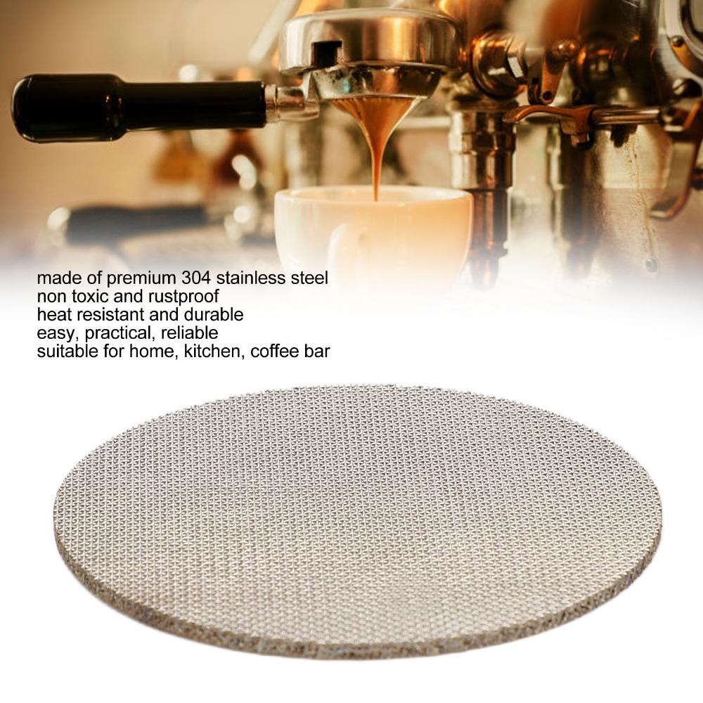 2 Pcs Set Round Puck Screen Espresso Puck Screen Stainless Steel Portafilter Screen Coffee Making