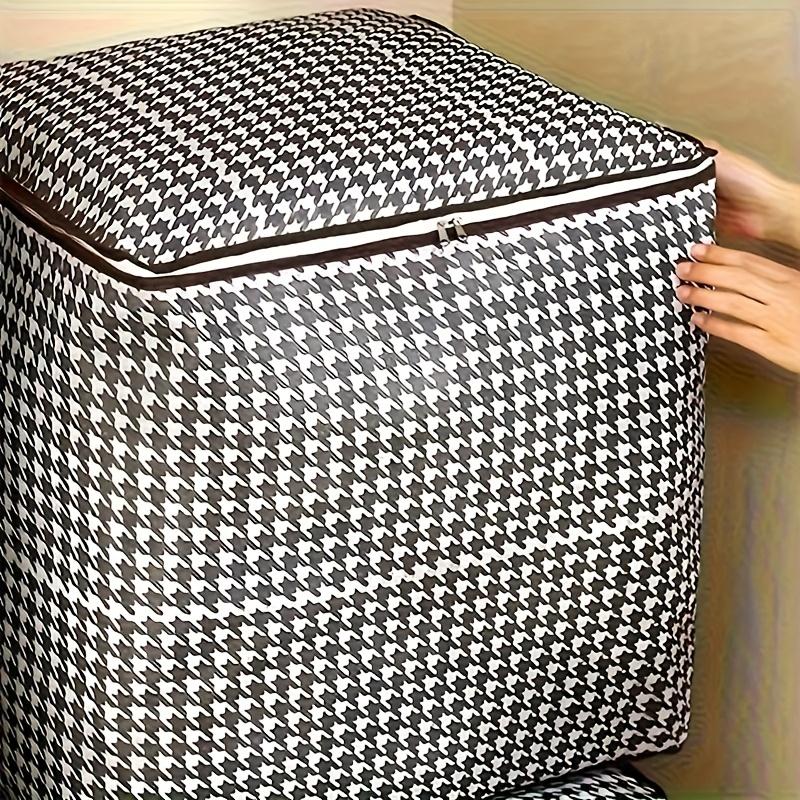 1 pièce Boîte de rangement extra large de 47,55 gallons d'épaisseur pour usage domestique, Seau de rangement grande capacité pour vêtements et literie, Sac anti-poussière et anti-humidité