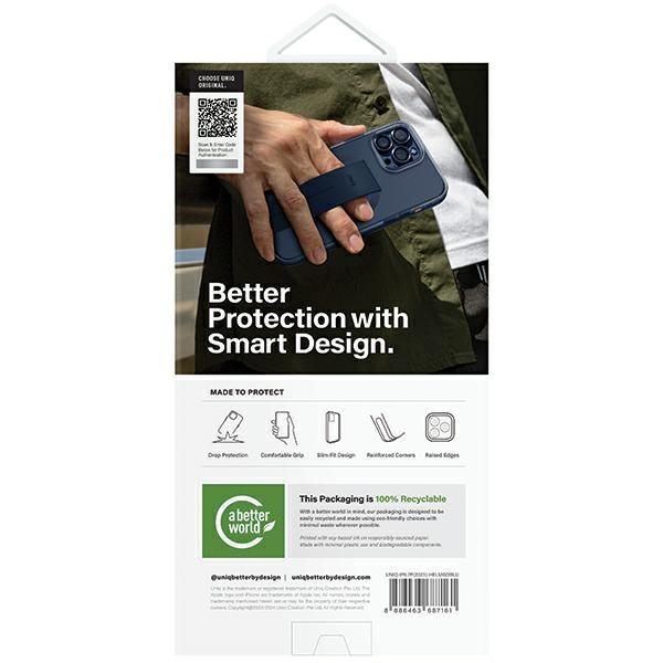 UNIQ Heldro Mag iPhone 15 Pro Max 6.7" Magclick Charging Case Blue/ultramarine Deep Blue