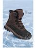 Men's 2025 Winter High-Top Plush Hiking Shoes: Non-Slip, Waterproof, Warm Cotton Footwear for Outdoors