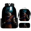 Dragon Ball Dragon Ball Student School Bag Cartoon Backpack Crossbody Bag Pencil Bag Waterproof Three-piece School Bag