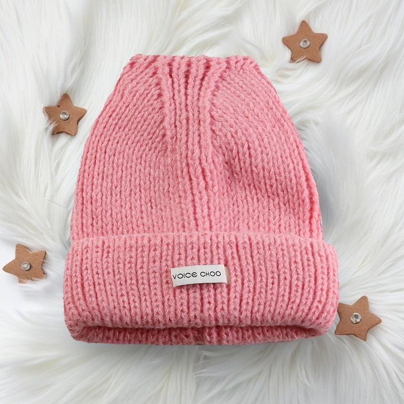 

Knitted hat 2025 autumn and winter warm versatile simple adult wool hat One size fits all