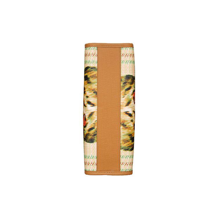 Gucci Cat Print Canvas Tote Bag Kids tote bags Yellow 605614-FABDM-8678