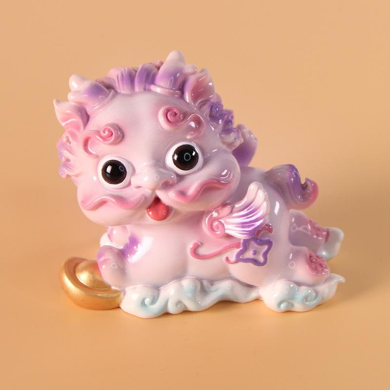New Cute PI Xiu Resin Handicraft Ornaments, Personalized Craft Gifts, Home Ornaments and Car Decorations