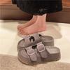 Platform sole retro beach vacation sandals 2025 summer new wear fashion versatile one-word drag boken slippers women