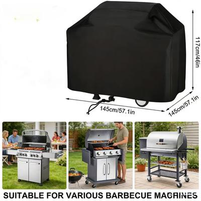 Windproof BBQ Cover Oxford Fabric, UV Protection, Dustproof, Weatherproof BBQ Accessories, BBQ Accessories for Outdoor Cooking