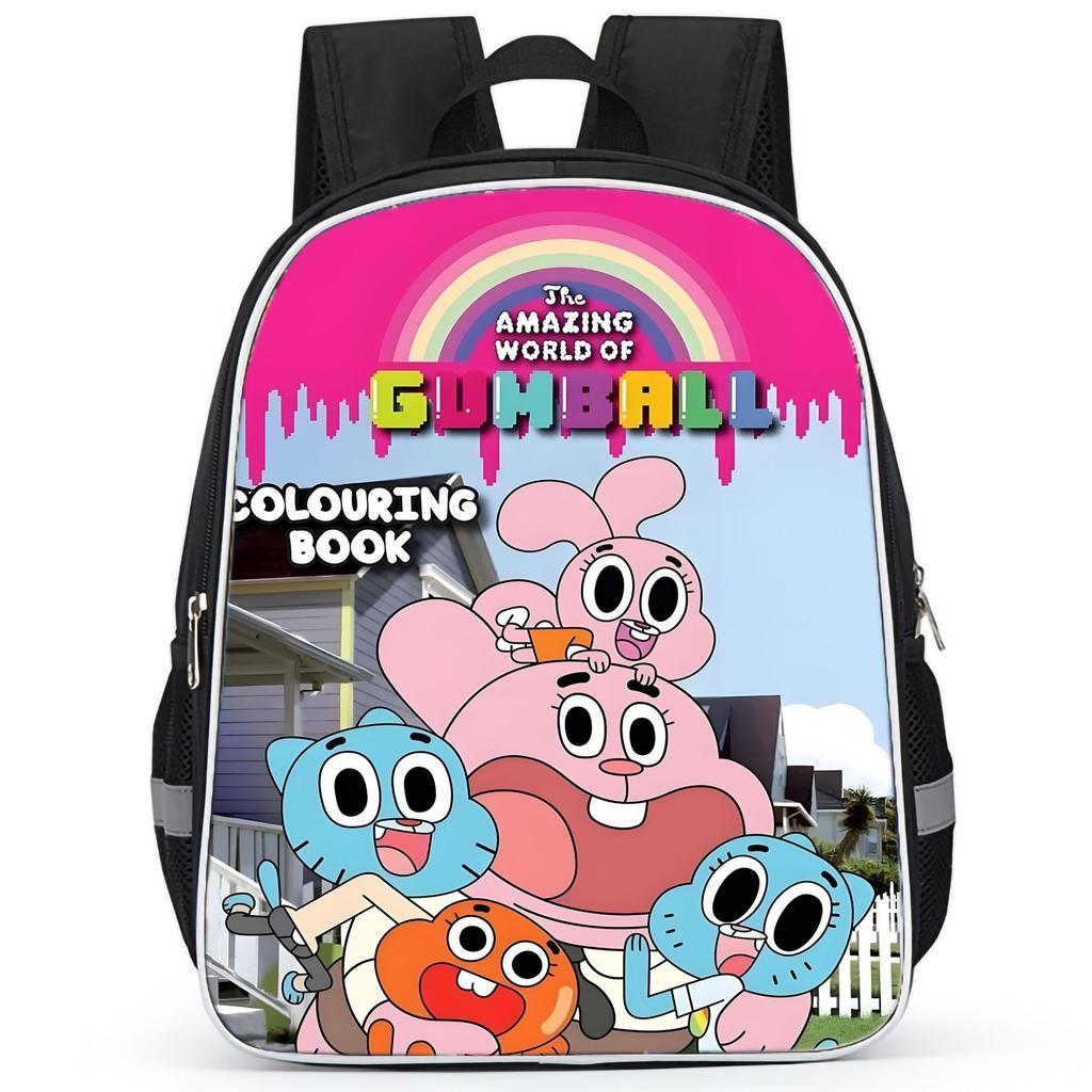 The Amazing World Of Gumball High Definition Printed Anti-Hunchback Wear-Resistant Schoolbag