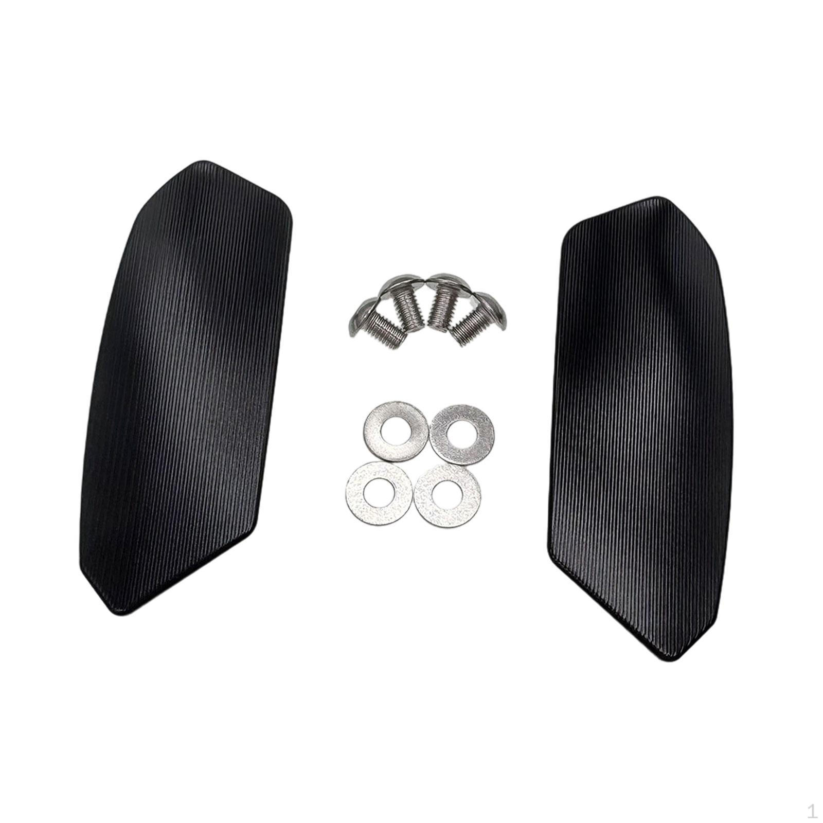 

2 Pieces Mirror Block Off Base Plates Motorcycle Accessory Aluminum Hole Cover Bases for Gsx- чорний