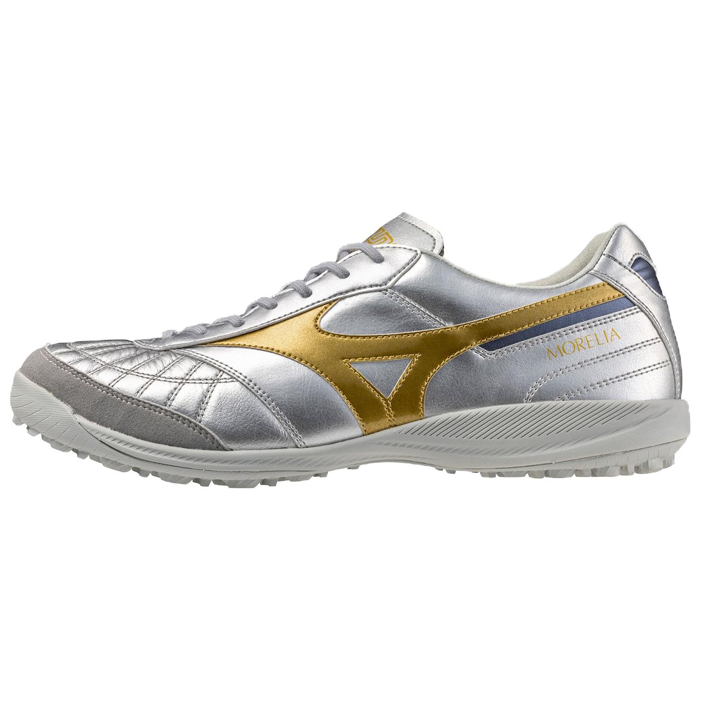 

Mizuno Morelia Sala Apan Soft Comfortable TF (Rubber Studs) Non-Slip Wear-Resistant Football Shoes Unisex Football Shoes Silver Q1GB251104 43