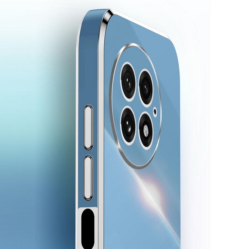 For OnePlus ACE 2 Pro 13 13R 12 11 11R 10T Phone Case Solid Color Plating TPU Slim Shockproof Glossy Soft Lens Protection Bumper Cover