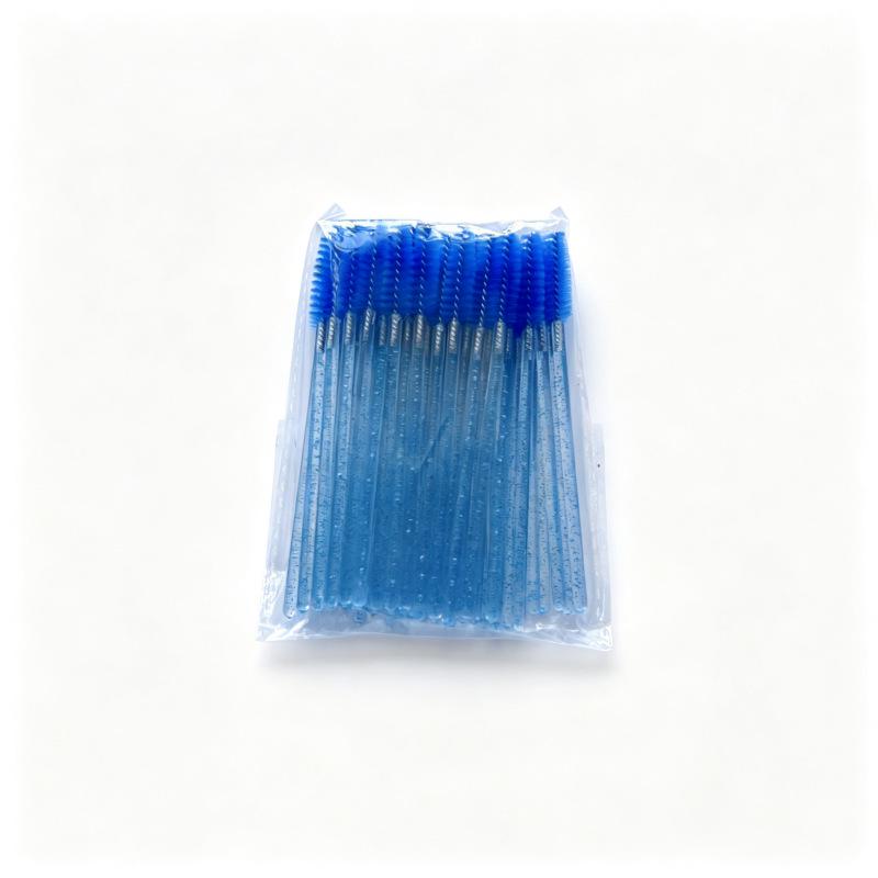Crystal Rod Mascara & Spiral Eyebrow Brush - Eyelash Extension Cleaning Tool