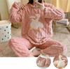 Fluffy Loungewear Warm and Cozy Top and Bottom Long Sleeve Warm and Comfortable for Fall and Gift One [Newsight] Women's Pajamas, Set, Flannel, Cute,