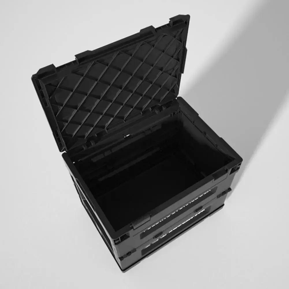 Thickened Folding Box Outdoor Folding Storage Box Car Storage Food Box Outdoor Camping Car Trunk Storage Box Cargo Organizer Box