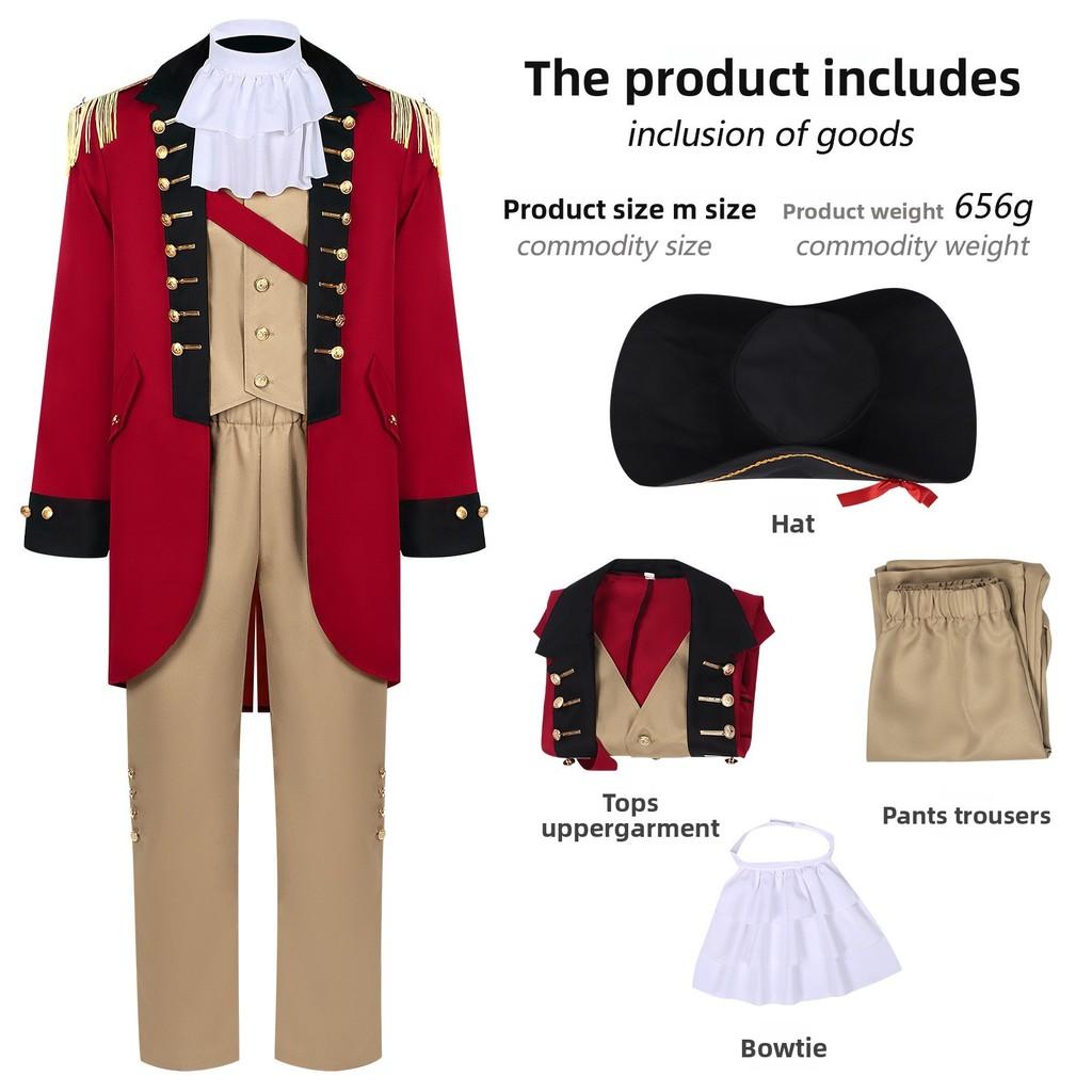 

George Washington Historical Suit In Polyester Material For Halloween Parties And Events 2XL