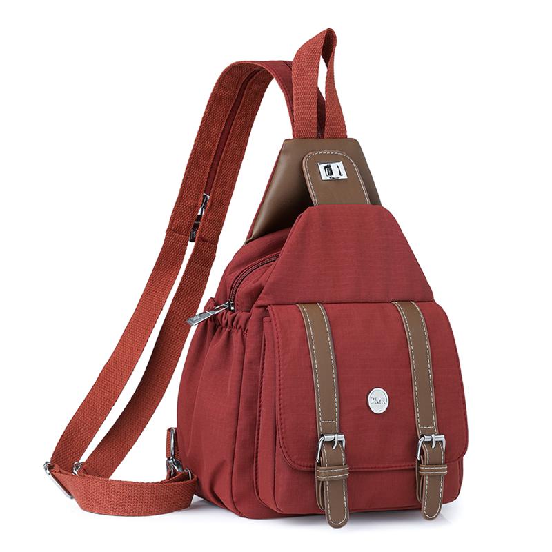 Dwufunkcyjna Torba na Klatkę Piersiową Wielofunkcyjny Plecak z Kontrastowymi Kolorami Damska Torba Podróżna na Ramię Crossbody