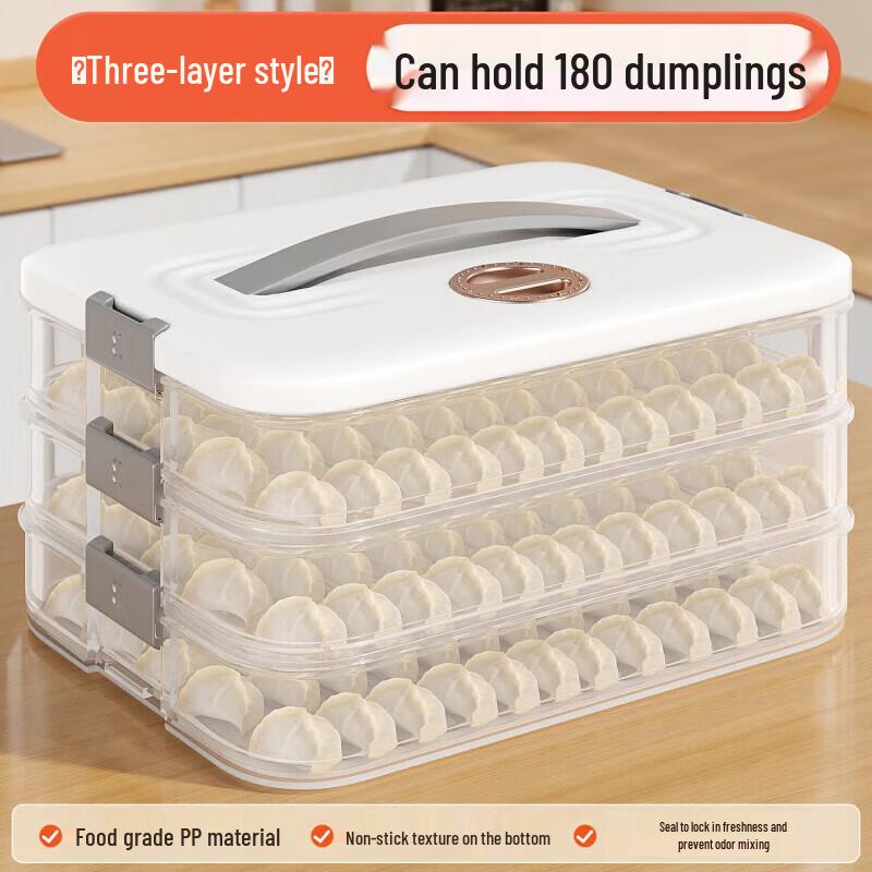 Jia Bang Shou 3-Layer Multi-function Dumpling Storage Box