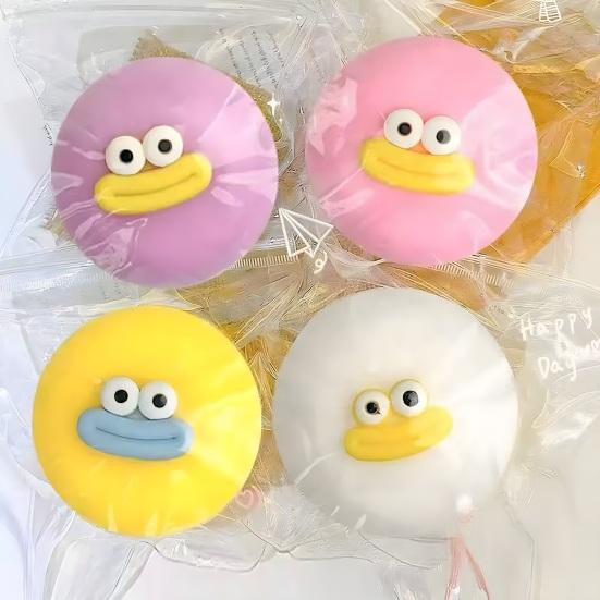 Kreslená hračka na mačkání baozi, pomalu se vracející, na uvolnění stresu, těstová kulička, fidget hračka, na úlevu od úzkosti, stresový míček, knedlíček, mačkací senzorická hračka