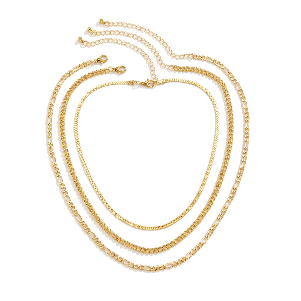 Accessories, Hip Hop Simple Flat Snake Bone Chain Necklace Women, Vintage Geometric Twist Chain Collarbone Necklace