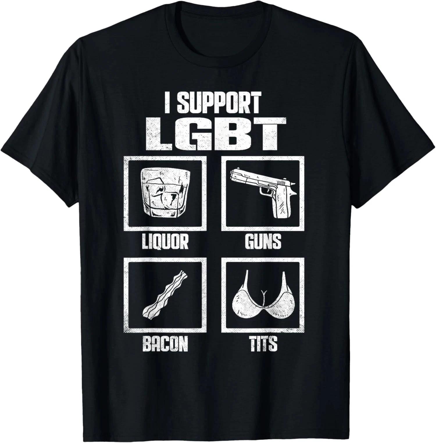

Funny Support LGBT Bisexual Transgender Lesbian Gay Unisex T-Shirt L