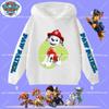 boys' sport shirt, spring-autumn long-sleeved pullover, casual top children's hooded sweatshirt with PAW Patrol cartoon print