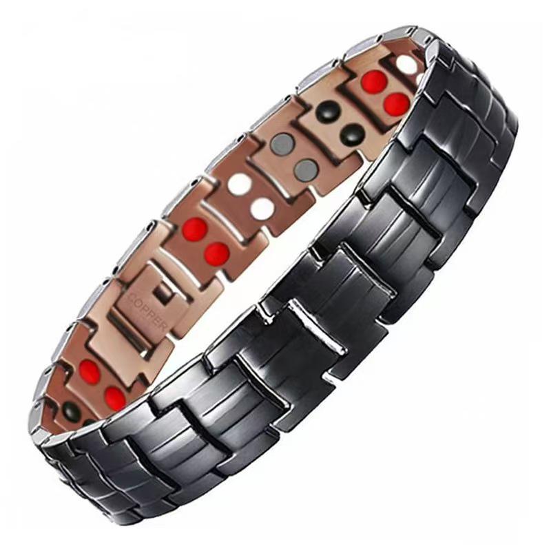 Braccialetto Magnetico Energetico in Bronzo Ecologico da Uomo - Ideale per Anniversari