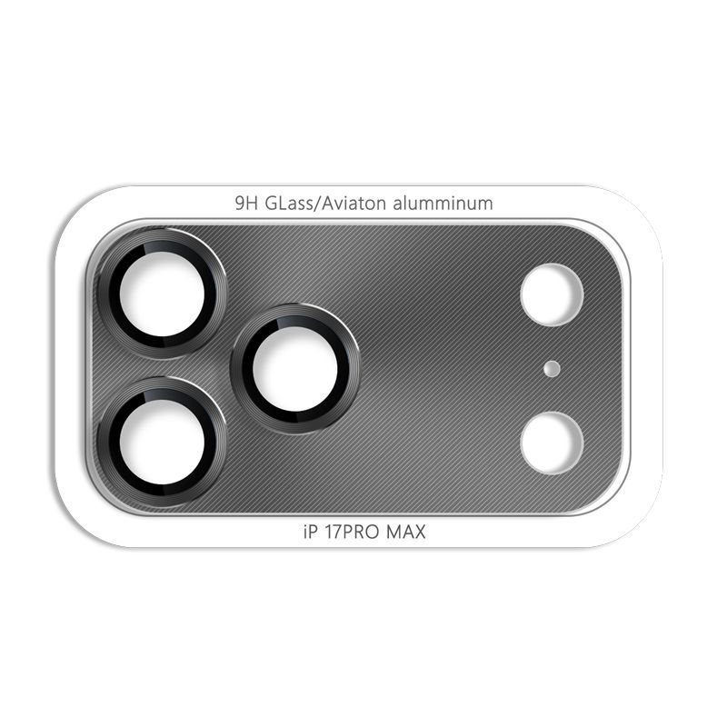 

HD Металлическая Закаленное Стекло Защитная Пленка для Объектива Камеры для IPhone 17 ProMax Air Задняя Защита от Царапин Кольцо Объектива из Сплава Аксессуары для Телефона For IPhone 17 ProMax