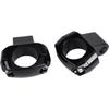 Black Mirror Mount Clamp for 1" Handlebars with 3/8" mirror stem- Motorcycle For Harley Chopper Bobber Touring