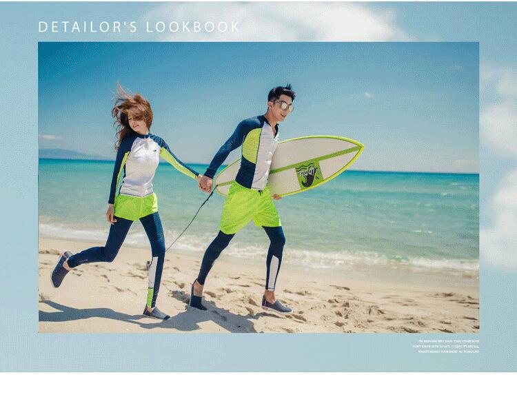 Fato de Mergulho de Manga Comprida para Pais e Filhos para Surf e Proteção Solar