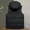 Fashion Men's Warm Vest Winter Sleeveless Jackets Hooded Plus Size Thick Man Coat