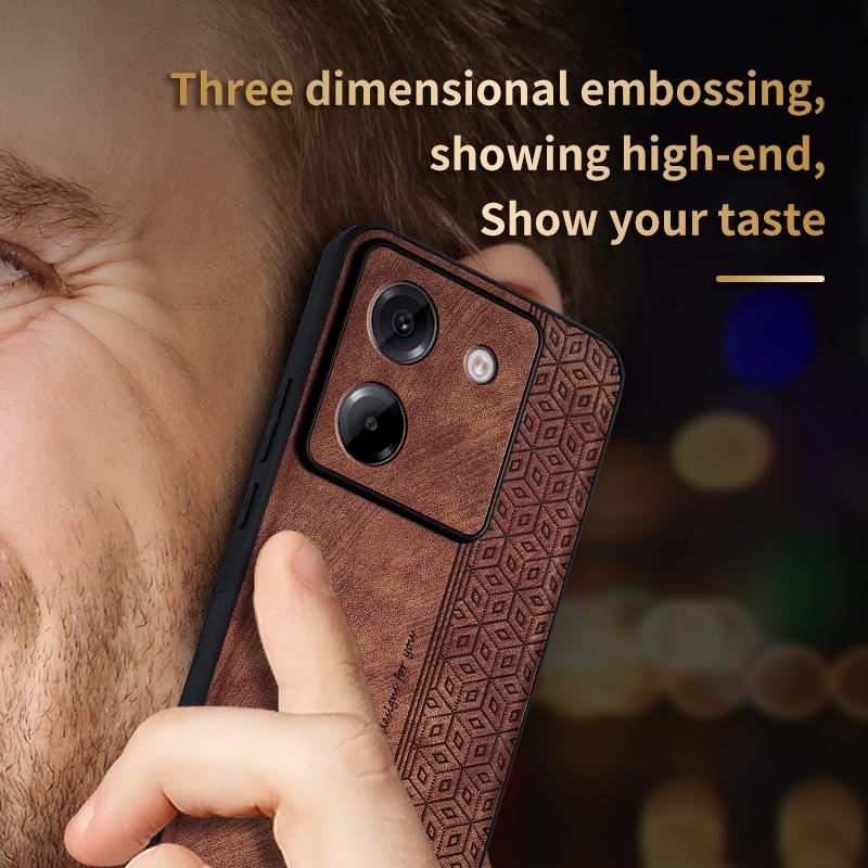 Funda de Teléfono de Cuero PU de Lujo EUCAGR para Xiaomi POCO M7Pro 5G Cubierta Trasera Suave a Prueba de Golpes para Xiaomi POCO M7 Pro 5G