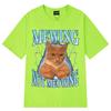Mewing Not Meowing T Shirt Funny Cute Cats Meme Graphic T-shirts Unisex Women Clothing Cotton Short Sleeve Casual Oversized T-shirt
