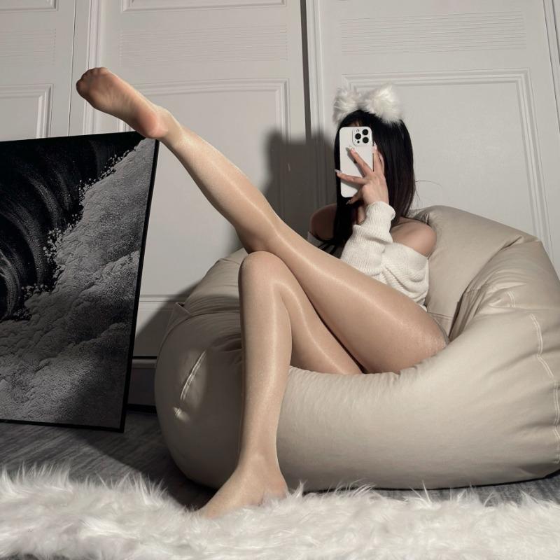 Sex Stockings Oily Horse Oil Stockings Open Crotch Free Sexy Black Silk Pantyhose Black Aurora Oil Bright Horse Oil