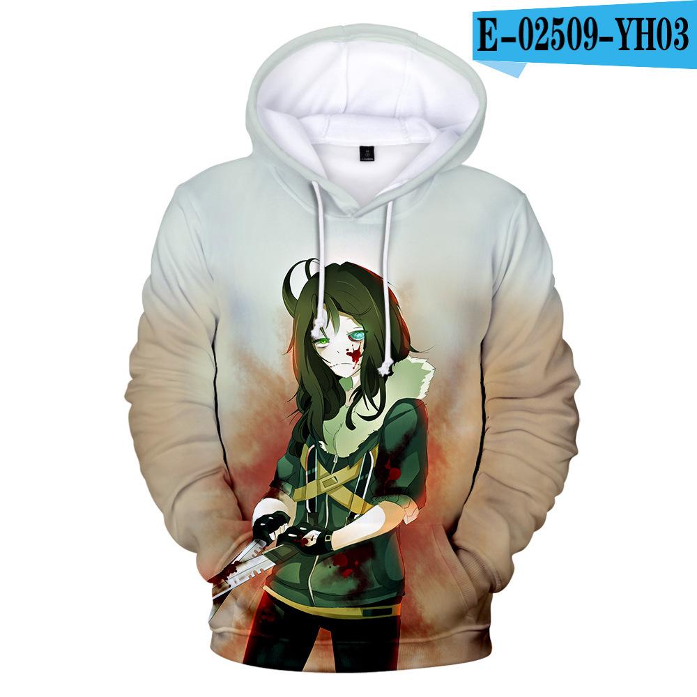 Hoodie Men Streetwear Hooded Sweatshirt Creepypasta Hoodies Ticci Toby Cosplay Costume Autumn Winter Clothes