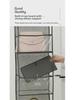 Waterproof Hanging Storage Bag: Wall-Mounted Organizer with Layers for Dorms and Bathrooms