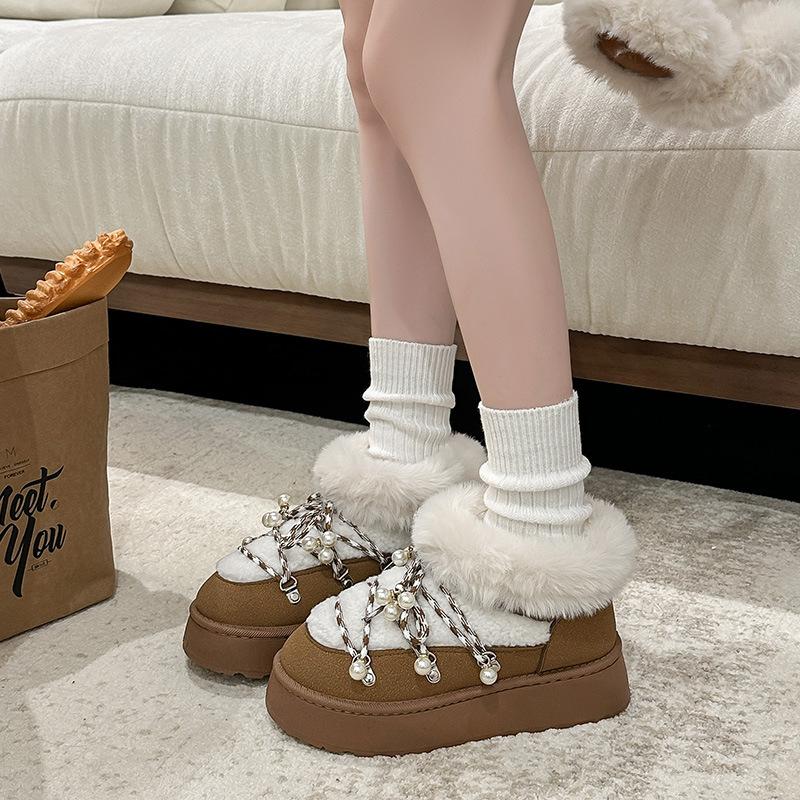 Mote for kvinner varmt polstret fôr støtte for fotbu komfortable myke elastiske støtdempende vanntette sklisikre hverdagslige snøstøvler bomullssko