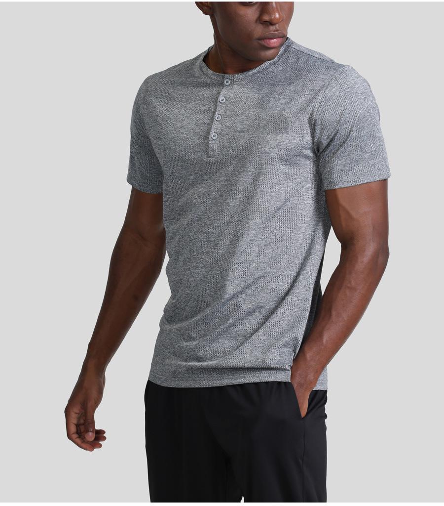 Men’s Quick-Dry Short Sleeve Sports T-shirt for Spring/Summer – Loose Fit for Outdoor Fitness and Casual Wear