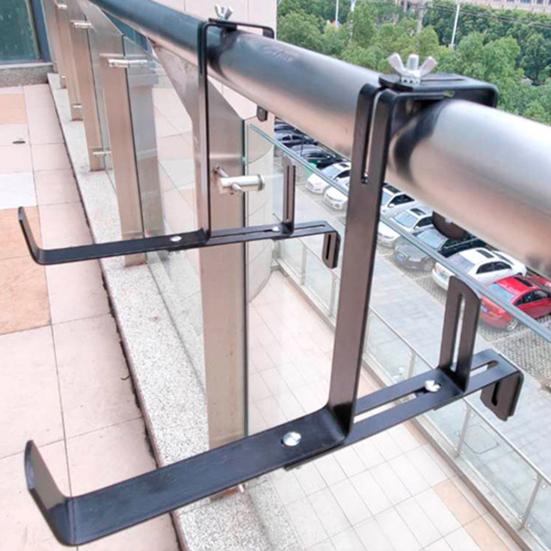 1 set di ganci per vasi di fiori regolabili, robusti e facili da installare, in ferro, da appendere alla parete, per vasi di piante