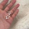 Korean Style Elegant Star Ear Cuffs for Women - Simple & Chic Five-Pointed Star Earrings for Daily Wear