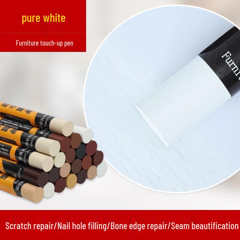 

Комплект для ремонта деревянной мебели: Карандаш для подкраски, Ремонтный карандаш, Заполнитель царапин и Паста для краски