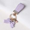 Ladies Bag Fashion Decoration Luxury Genuine Leather Keychain  Women Gift