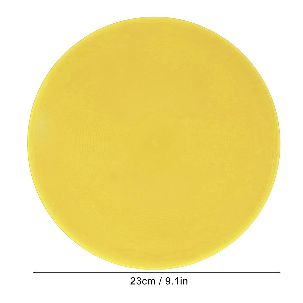 10pcs Sports Floor Spots Marker Flat Disc Marker Bright Color Flat Field Floor Spots for Tennis Soccer Training Yellow