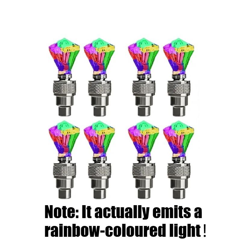 Neon Bike Lights Bicycle LED Light Tire Valve Cap Flashlight Wheel Spoke Lightweight Car Motorcycle Accessories
