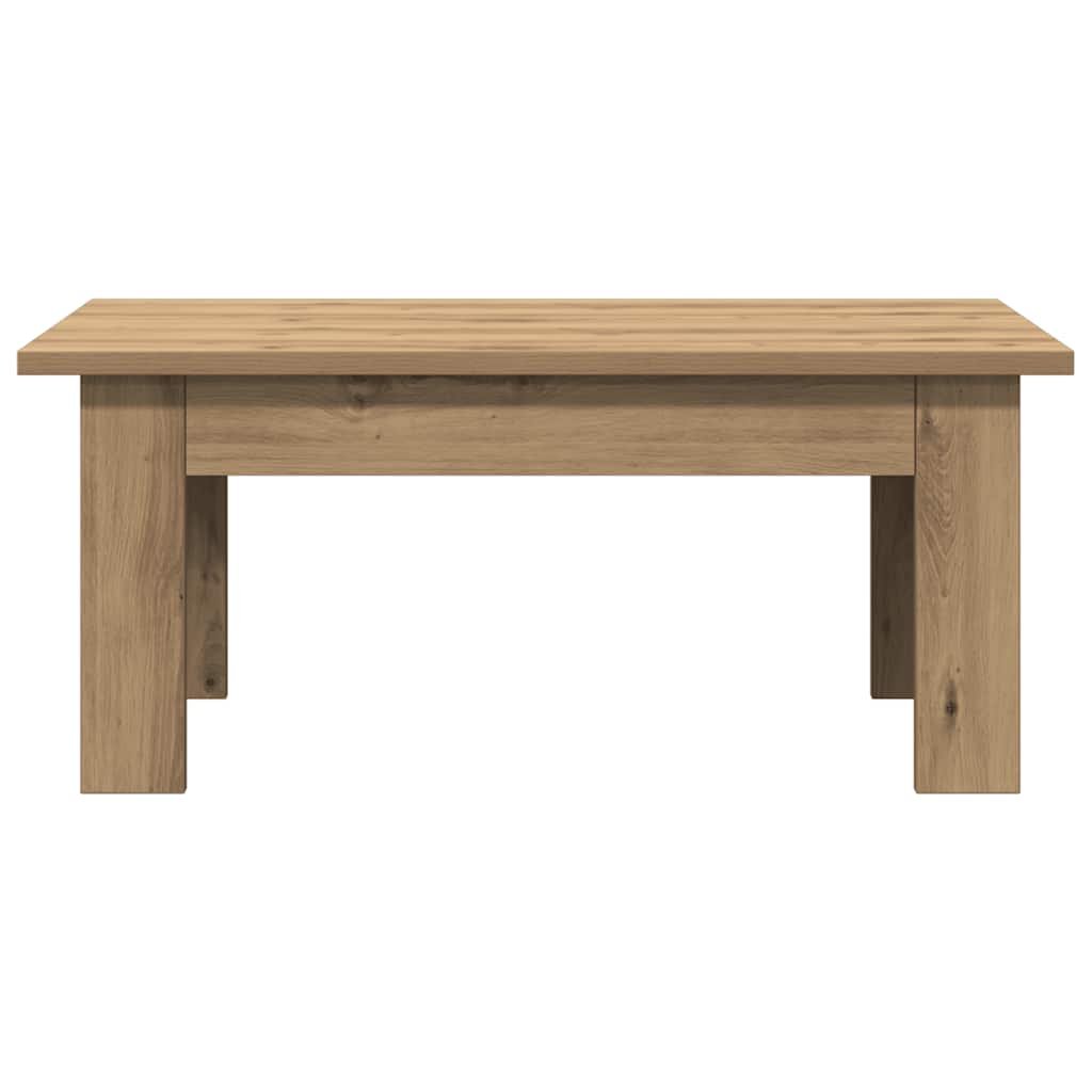 Artisan Oak Coffee Table 100 X 60 X 42 Cm Engineered Wood