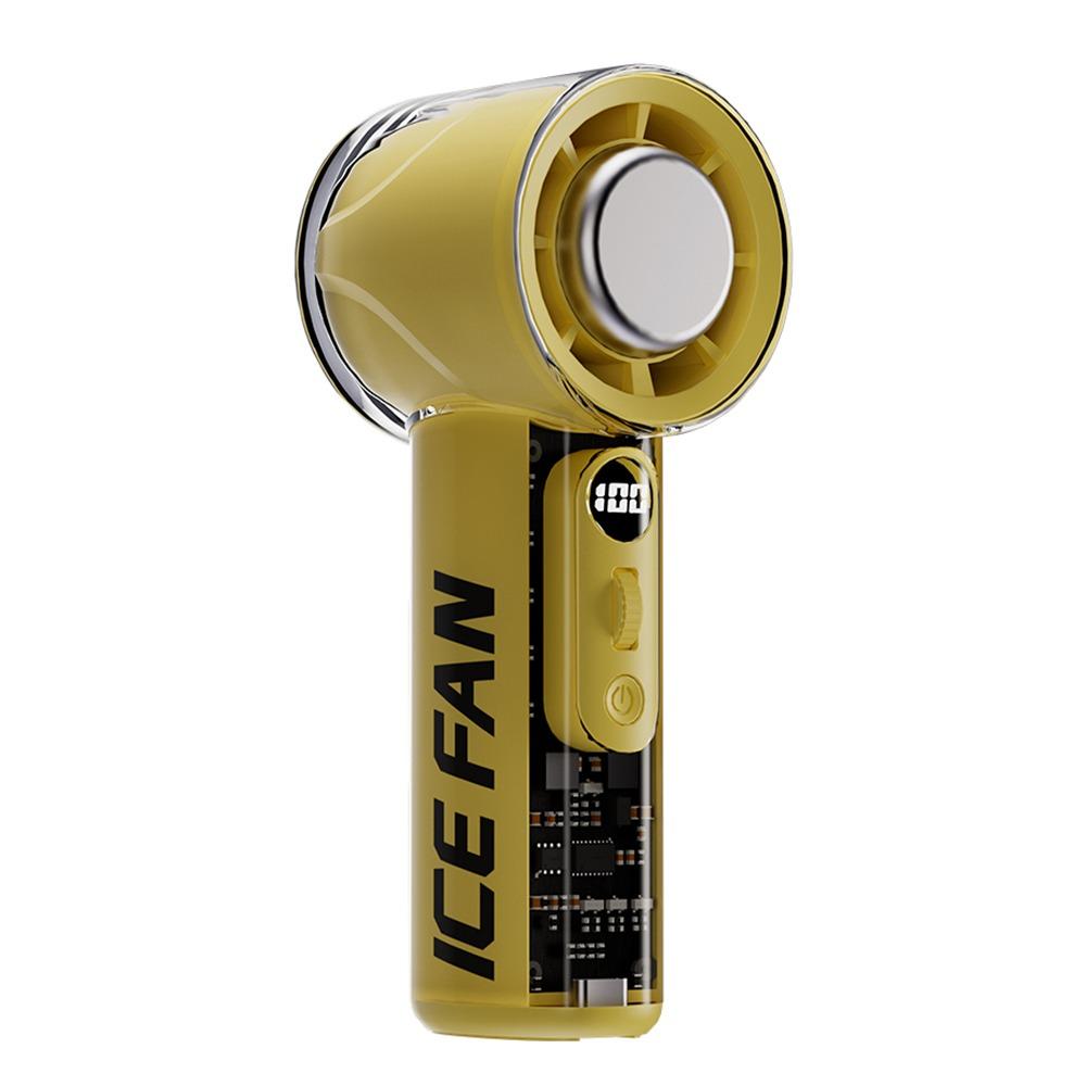 

USB Rechargeable Portable Air Conditioner 3000mAh Battery Cooling Fan For Outdoor and Travel жёлтый